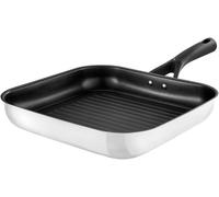 8019842 Expert Touch Grill En Inox Ø 28 Cm Compatible Tous Feux Dont Induction - Revêtement Anti-Adhésif Renforcé Longue Durée