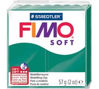 [8020-56-5] FIMO Lot de 5 Pâtes à modeler à cuire SOFT Vert émeraude 56 g