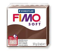 [8020-75-3] FIMO Lot de 3 Pâtes à modeler à cuire SOFT, Chocolat, 56 g
