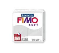 [8020-80-3] FIMO Lot de 3 Pâtes à modeler SOFT, à cuire, gris dauphin, 56 g