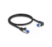 [80221] Delock Câble réseau RJ45 Cat.6A S/FTP droit/coudé à droite 0,5 m noir