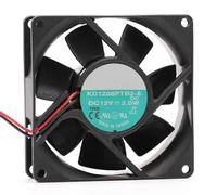 8025 DC12v 2.0W KD1208PTB2-6 High Air Volume Power Supply Case Cooling Fan