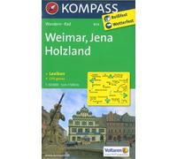 804 weimar - jena - holzland - 1:50 000 - Collectif - Kompass Karten - Atlas / carte