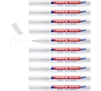 8050 Marqueur Pour Pneus - Blanc - 10 Stylos - Pointe Ogive 2-4 Mm - Pour Le Marquage Des Pneus Et Autres Surfaces En Caoutchouc, Utilisation Intérieure Et Extérieure, Résistant À L'eau