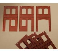 80507 Auhagen Ho 6 Murs Différentes Avec Portes À Dx Et SX Portail Voir Mesures