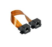 [8055-F18Q] Good Connections Câble RJ45 Passe-fenetre RJ45 transparent 25cm