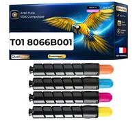 8066B001 8067B001 8068B001 8069B001 T01 Toner compatible Canon imagePRESS C60 C600 C600i C65 C650 C700 C750 C800 Couleurs avec puce Pack 4