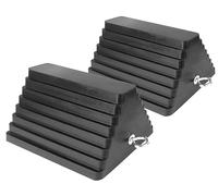 80681 Lot de 2 Cales de Roue Robustes en Caoutchouc avec Boulon à œil