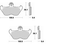 806CM55 Plaquettes de Frein Avant BRAKING BMW R 850 GS 98-07