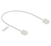 80756 Patch cord U/UTP Cat: 6 RJ45 mâles, recto-verso 0,3 mètre PVC DELOCK