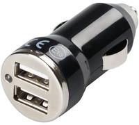 80833-Auto-Noir/Blanc-(Chargeur Auto Usb Universel Noir Blanc)