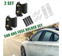 80A Amp ANS Fusible Support Trousse, Tube Bornes, Plastique, Noir, 2 Ensemble