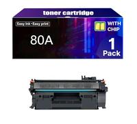 80A Cartouche de Toner Haute Capacité de Remplacement pour HP 80A CF280A 80X CF280X, Compatible pour HP Laserjet Pro 400 M401d M401dn M401dne 400 MFP M425dn M425dw Imprimantes,Black-1 Pack
