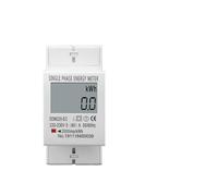 80A Din rail Single Phase Two Wire LCD Digital Display Power Consumption Meter AC 220V 230V 50Hz/60Hz MQXFCZUX(Without backlight)