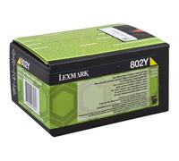 Lexmark 802Y - jaune - original - cartouche de toner - LCCP, LRP