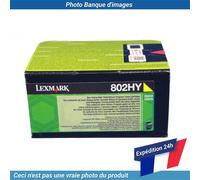 80C2HY0 LEXMARK 802HY CARTOUCHE DE TONER JAUNE