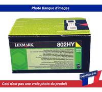 80C2HY0 LEXMARK 802HY CARTOUCHE DE TONER JAUNE