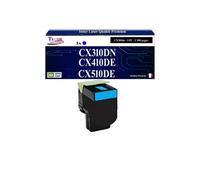 80C2SC0/ 80C0S20 - Toner compatible avec Lexmark CX510, CX510de, CX510dhe, CX510dthe Cyan - 2 000 pages