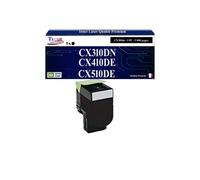 80C2SK0/ 80C0S10 - Toner compatible avec Lexmark CX510, CX510de, CX510dhe, CX510dthe Noir - 2 500 pages