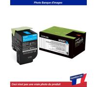 80C8XC0 Lexmark CX510de Cartouche de toner Cyan