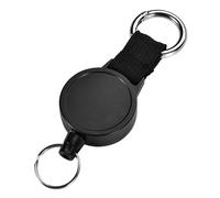 80CM Câble Métallique Camping Télescopique Cambrioleur Porte-clés Extérieur Retour Rétractable