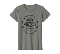 80e anniversaire Vintage Né en 1944 Design quatre-vingts ans T-Shirt