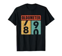80ème Anniversaire Vintage 80 Ans Oldomètre 79 80 Ans Décoration T-Shirt