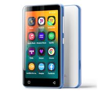 80Go Lecteur MP3 avec Bluetooth et Wi-FI, écran Tactile Complet de 10.2 cm, Lecteur MP4 MP3 avec Spotify, Son HiFi Portable, Lecteur Audio numérique avec Haut-Parleur（Bleu Blanc）