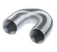 80mm / 1.5m Tuyau Flexible en Aluminium - Gaine Semi-rigide en Aluminium pour Réseau VMC - Conduit Flexible D'arrivée D'air Aluminium