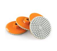 80mm 3 Inch Diamond Polishing Pad, Integrated Stone Trimming and Polishing Disc, 150 Grit Granite Sanding Pad, Wet Dry Polishing Pad for Sanding Marble Granite Concrete Grinding Countertop Stone