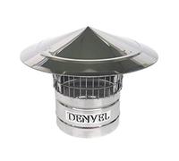 80mm Capot de Cheminée Avec Protection Contre les Oiseaux, ACIER INOXYDABLE, Chapeau conduit de fumée (Ø 80 mm)