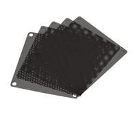 80mm Ordinateur Ventilateur Filtre Grilles PVC Maille Antipoussière Boîte Couvercle pour Ordinateurs Noir Paquet de 5