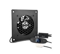 80mm Temperature Controlled Digital Display Silent Fan System 1 USB Temperature Controlled Fan 5V Fan with Modern Aluminum Frame