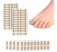 80pc patchs de correction des ongles d'orteils sans colle+80 bandes isolantes,patchs respirants pour corriger les ongles incarnés