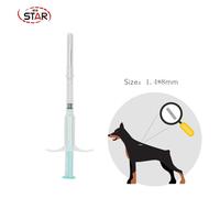 80pcs 1.4*8mm FDX-B Pet Microchips 134.2KHz Animal Microchip vétérinaire Pet Seringue RFID Injecteur Animal transpondeur Tag - Type ST-Y02