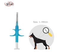 80pcs 1.4*8mm FDX-B Pet Microchips 134.2KHz Animal Microchip vétérinaire Pet Seringue RFID Injecteur Animal transpondeur Tag - Type ST-Y04