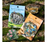 80pcs Autocollants Scrapbooking Journal Accessoires Stickers, Série Plantes et Animaux Décoratifs pour Accessoires de Journal, Album Photo, Calendrier, Carnet (Adventure in the Forest)