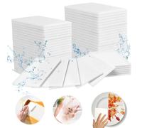 80Pcs Éponges Magiques en Melamine Blanc, 8X Plus Dense Gomme Magique Extra Durables Mélamine Blanche, Nettoyage Physique sans Produits Chimiques pour Meubles, Cuisine, Recoins & Chaussures
