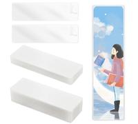 80pcs Pochettes Marque-Page Transparentes, Pochettes Marque-Page Plastique Pochettes Plastification à Chaud Pochette Plastification Thermique pour Amateurs Livres les Étudiants Lisant