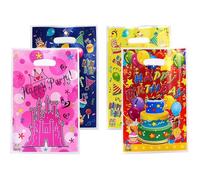80PCS Sachet Anniversaire Garcon Fille Sac pour un Goûter d'anniversaire Sachets Bonbon d'anniversaire Sachet Surprise Sac Cadeau