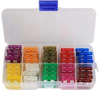 80pcs standard de lame standard 3A 5A 7.5A 10A 15A 20A 25A 30A 35A 40A Assortiment de voitures de voiture Fusible Auto Boat Motorcycle Fuse Kit