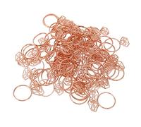 80pcs Trombones Forme Anneau, Multifonction, Acier Inoxydable, Rose Gold - Résistants à la Rouille, Idéal Pour Bureau et École (Ou Rose)
