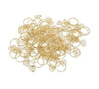 80pcs Trombones Forme Anneau, Multifonction, Acier Inoxydable, Rose Gold - Résistants à la Rouille, Idéal Pour Bureau et École (Ou)