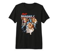 80s 90s JRT Dog Lover Heavy Metal Rock Jack Russell Terrier T-Shirt Haut de Gamme