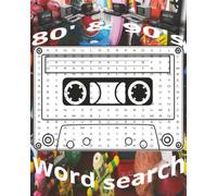80's & 90's Nostalgic Word Search Puzzle Book: Word Searches with Easy to Read Print about The Greatest Era, The 80's and 90's | 8x10 inches, 20 ... Gifts for Vacations, Holidays, and Free Time