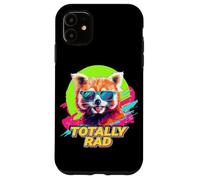 80s 90s Totally Rad Retro Vintage Red Panda Lover Coque pour iPhone 11