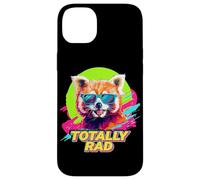 80s 90s Totally Rad Retro Vintage Red Panda Lover Coque pour iPhone 14 Plus