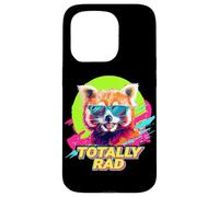 80s 90s Totally Rad Retro Vintage Red Panda Lover Coque pour iPhone 15 Pro