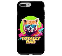 80s 90s Totally Rad Retro Vintage Red Panda Lover Coque pour iPhone 7 Plus/8 Plus
