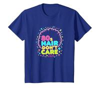 80s Hair Don't Care - Déclaration de Mode rétro pour Femme T-Shirt, Enfant, Bleu Royal, 4 Ans